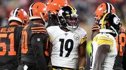 JuJu Smith-Schuster ante Cleveland Browns