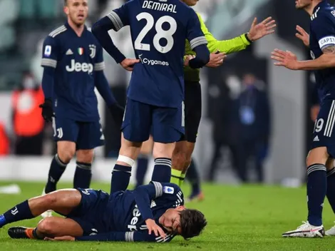 Dybala se fue lesionado y preocupa a Pirlo y a toda la Juventus