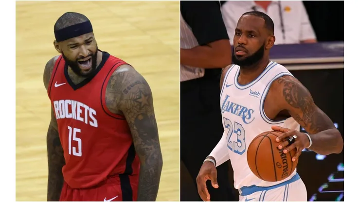 DeMarcus Cousins y LeBron James