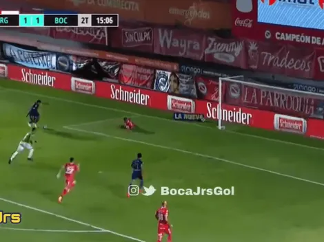 Wanchope se reivindicó con un golazo maradoneano para el 2 a 1 de Boca