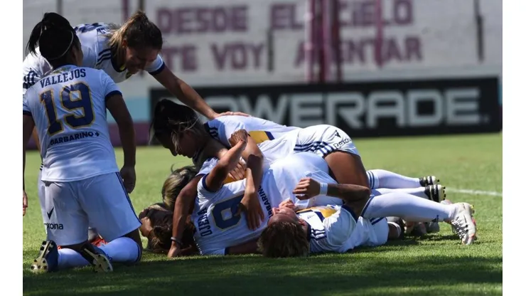 El festejo de las jugadoras de Boca.