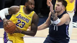 LeBron James y Luka Doncic