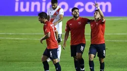 El festejo de los jugadores de Independiente.