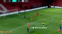 Cardona habilitó a Zárate y este puso el 1 a 1 para Boca en La Paternal