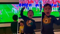Morimos de amor: así festejaron los hijos de Messi el golazo de tiro libre