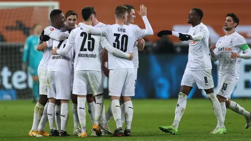 El festejo de los jugadores de Borussia Mönchengladbach.