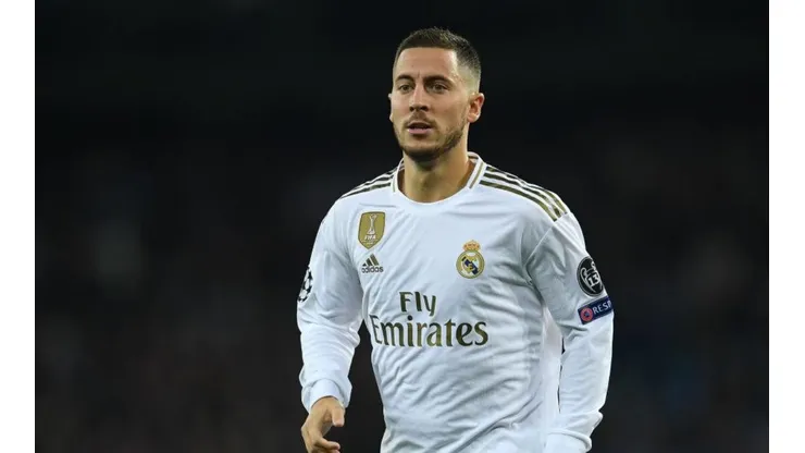 Eden Hazard durante un partido de Real Madrid.
