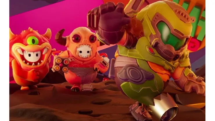 Así se ven las nuevas skins de DOOM que llegarán a Fall Guys esta semana