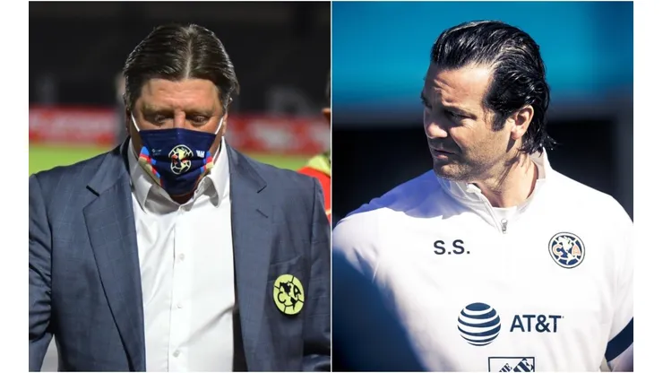 Miguel Herrera y Santiago Solari