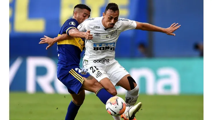 Santos vs. Boca por la Copa Libertadores.