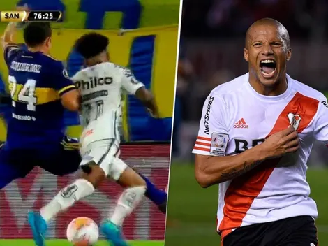 La historia de Carlos Sánchez por el penal no cobrado en Boca-Santos