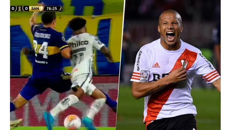 La historia de Carlos Sánchez por el penal no cobrado en Boca-Santos