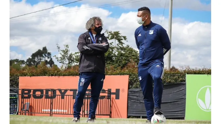 Alberto Gamero y Fredy Guarín.