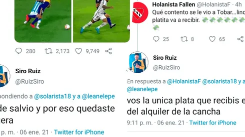 Héroe de Boca: con dos tuits, humilló a unos hinchas de Racing e Independiente