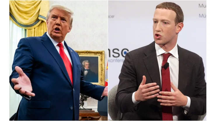 Mark Zuckerberg dejó sin redes sociales a Donald Trump (Foto: Getty)