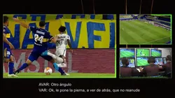 Para el Asistente del VAR, la jugada fue un "roce de fútbol" (Foto: Captura)