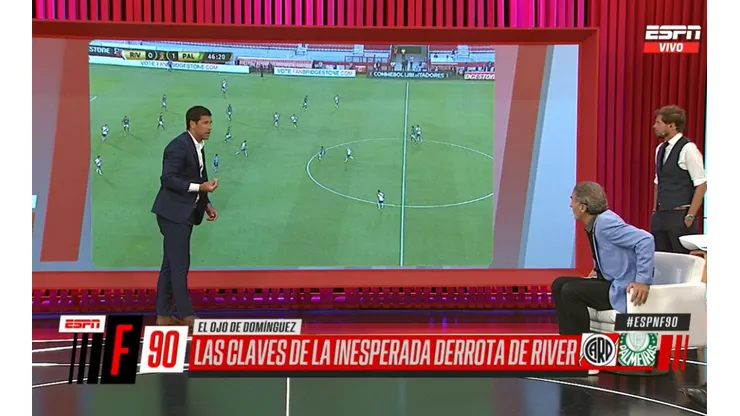 Sebastián Domínguez encontró un error que nadie vio en un gol que le hacen a River
