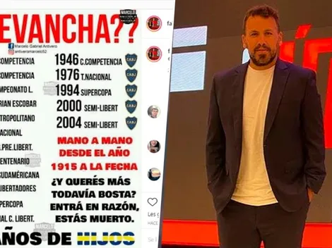 Los posteos picantes contra Boca que Fabbiani publicó y después borró