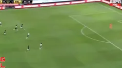Foto del gol de Palmeiras ante River.