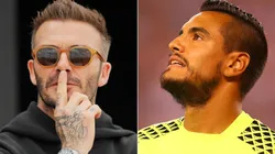 David Beckham y Sergio Romero