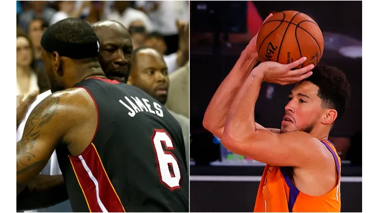 Michael Jordan, LeBron James y Devin Booker