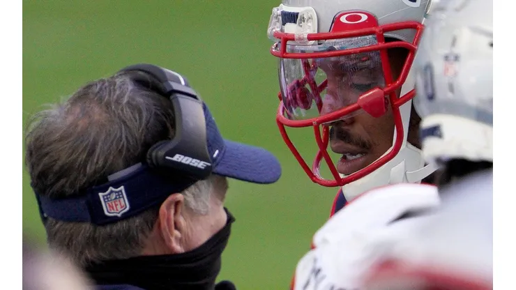 Bill Belichick y Cam Newton