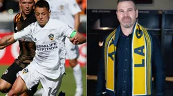 Javier Chicharito Hernández y Greg Vanney (Getty Images y MLS)