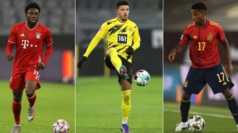 Davies, Sancho y Fati son tres de los mejores promesas actuales del fútbol mundial.