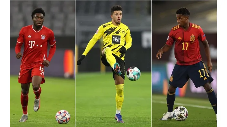 Davies, Sancho y Fati son tres de los mejores promesas actuales del fútbol mundial.