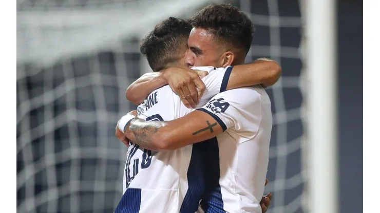 Así festejaron los jugadores de Talleres.