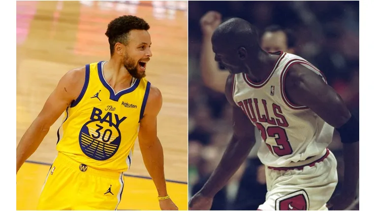 Stephen Curry y Michael Jordan