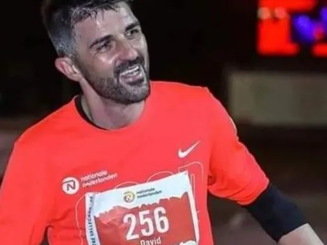 David Villa: de romper redes al running