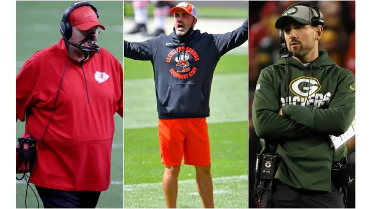 Andy Reid, Kevin Stefanski y Matt LaFleur