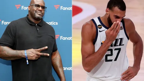 Shaquille O'Neal y Rudy Gobert