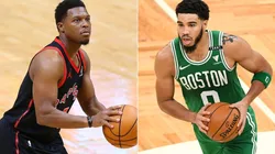 Toronto Raptors vs. Boston Celtics juegan por una nueva fecha de la NBA este lunes (Getty Images)