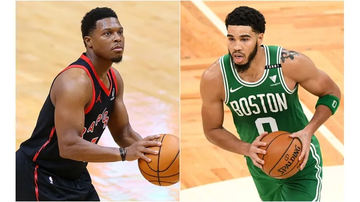 Toronto Raptors vs. Boston Celtics juegan por una nueva fecha de la NBA este lunes (Getty Images)