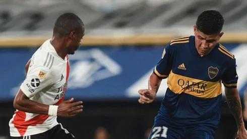 No sean malos: River subió varias fotos de De La Cruz humillando a Campuzano