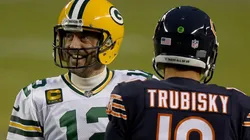 Aaron Rodgers y Mitchell Trubisky