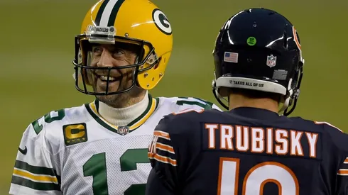 Aaron Rodgers y Mitchell Trubisky