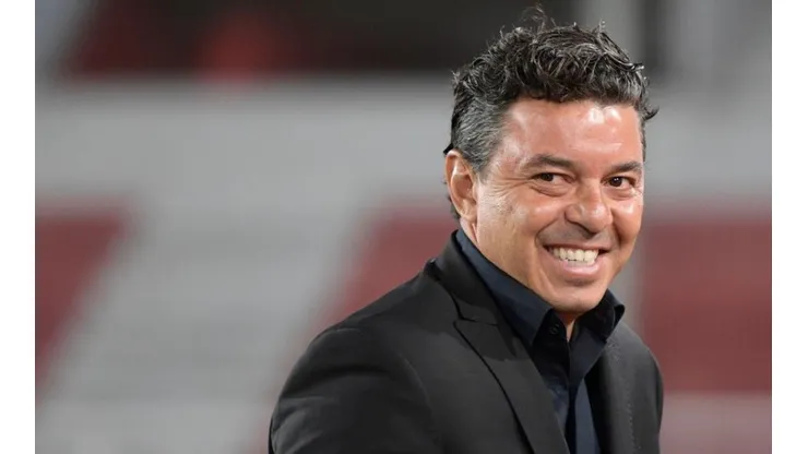 La sonrisa de Marcelo Gallardo.