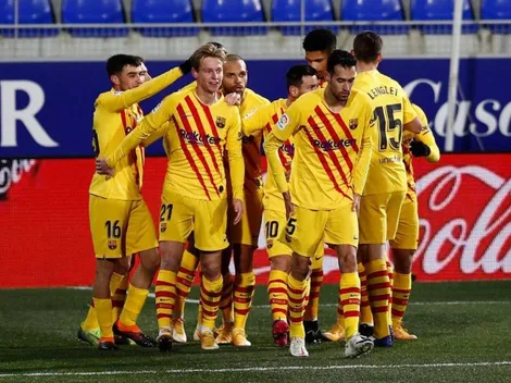 Una pincelada entre Messi y De Jong le alcanzó a Barcelona para vencer a Huesca