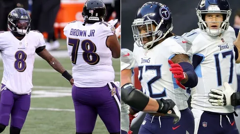 Ravens y Titans (Fotos: Getty)
