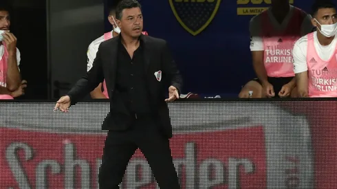 Marcelo Gallardo en el encuentro ante Boca.