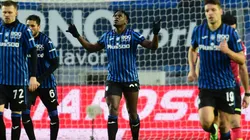 El festejo de Duván Zapata tras anotar su primer doblete de 2021.