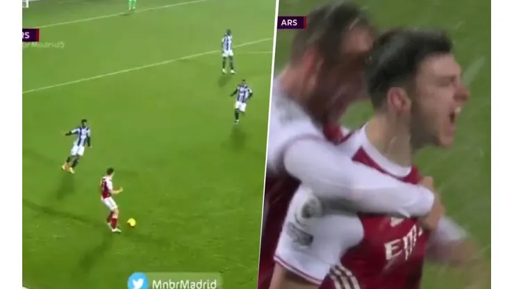 Levantó la cabeza, no vio a nadie y arrancó: el golazo de Tierney con Arsenal