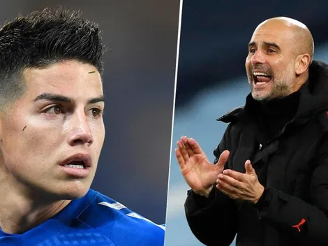 Pep Guardiola le propone un reto a James para el duelo Everton vs. Man. City