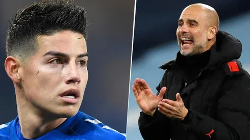 James Rodríguez y Pep Guardiola.