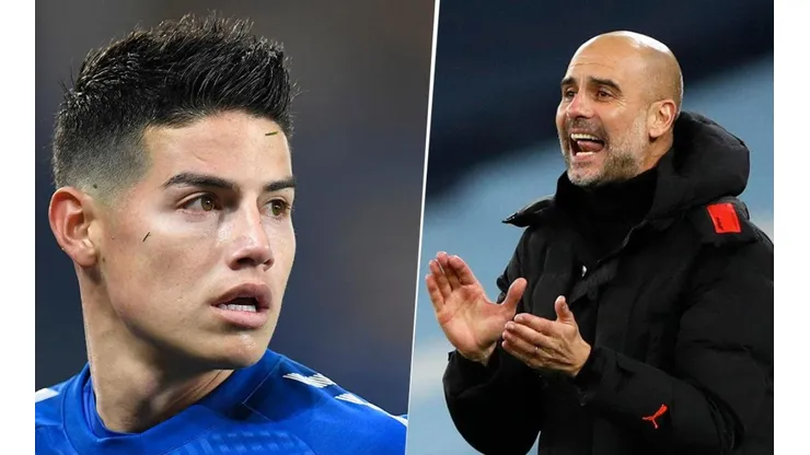 James Rodríguez y Pep Guardiola.