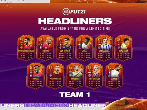 ¡Llegaron los Headliners! Estas son las nuevas cartas de evento del FIFA 21