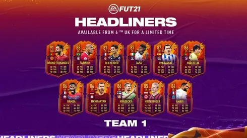¡Llegaron los Headliners! Estas son las nuevas cartas de evento del FIFA 21